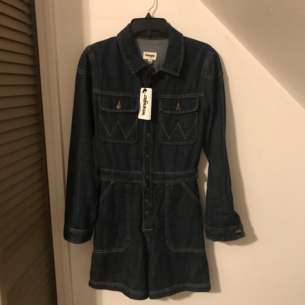 Denim Wrangler Romper Medium